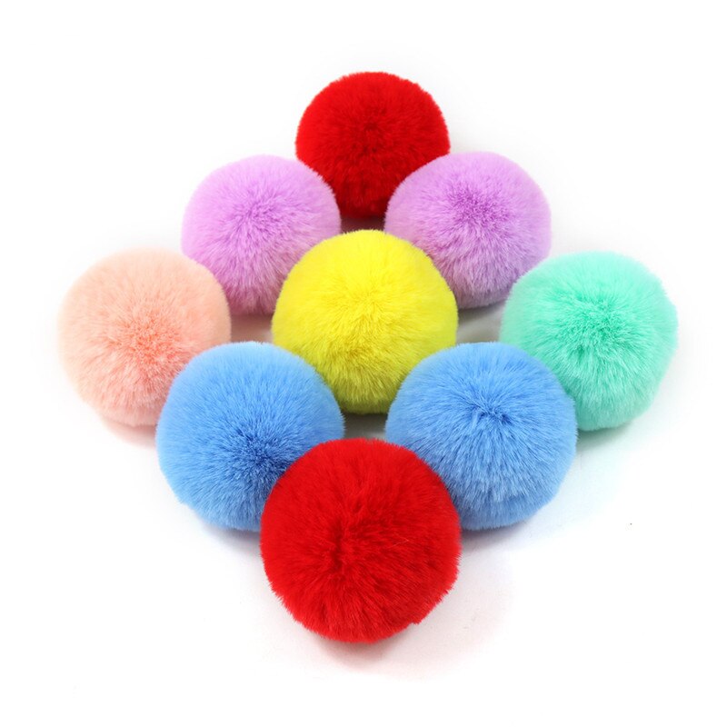 Pompones De Colores Fluffy Ball Pom Pom Ball Hair Ball Costura Garland  Craft (30 mm / 50 piezas) Likrtyny Libre de BPA